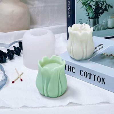 Tulip Candle Moulds Flower Mold Kitchen-Baking Resin Silicone Forms Home Decoration 3D DIY Clay Craft Soap-Making Supplier M2798