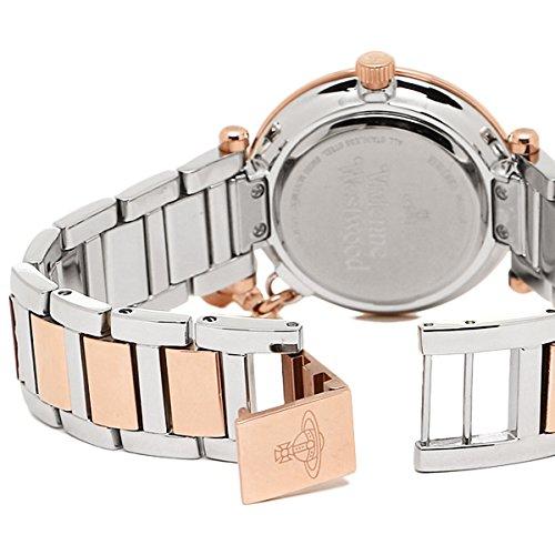 Vivienne Westwood Orb 32mm Quartz Watch In White, Rose Gold, and Silver (VV006WHWH) [Parallel Import]