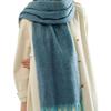Faux Mohair Thick Knit Scarf Soft Warm Solid Color Women Men Fashion Casual Winter