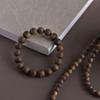 Hainan Yingge Green Qinan Agarwood Men's Bracelet - 108 Beads, Old Material, Plain Wengwan Buddhist Prayer Beads