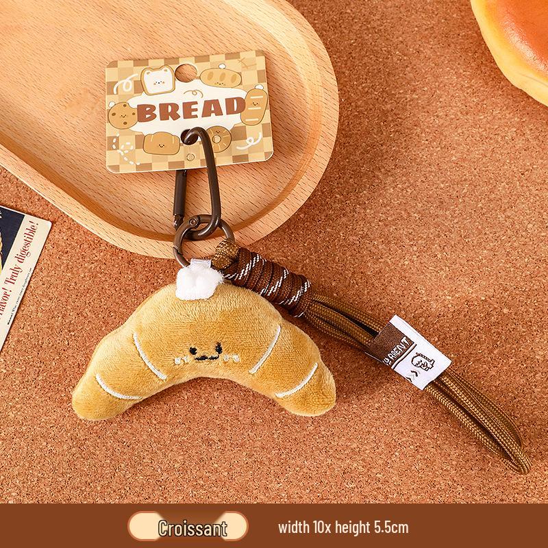 

Милый мультяшный плюшевый брелок-подвеска в виде круассана No Size