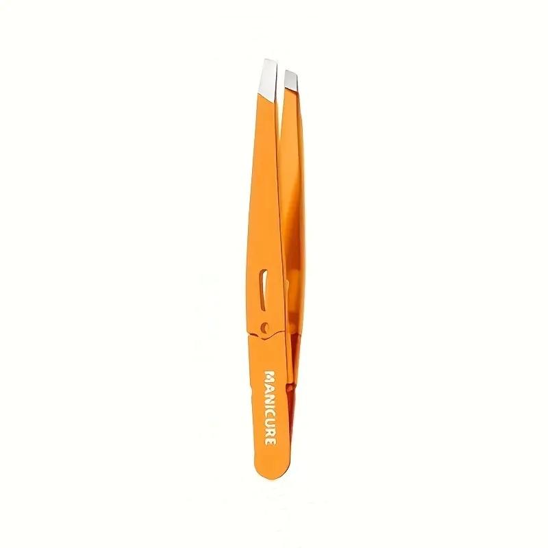 Xiaomi Professional Stainless Steel Tweezers for Eyebrows Eyelids & Facial Hair Removal Slant Tip Beauty Tool with Storage Bag Gifts
