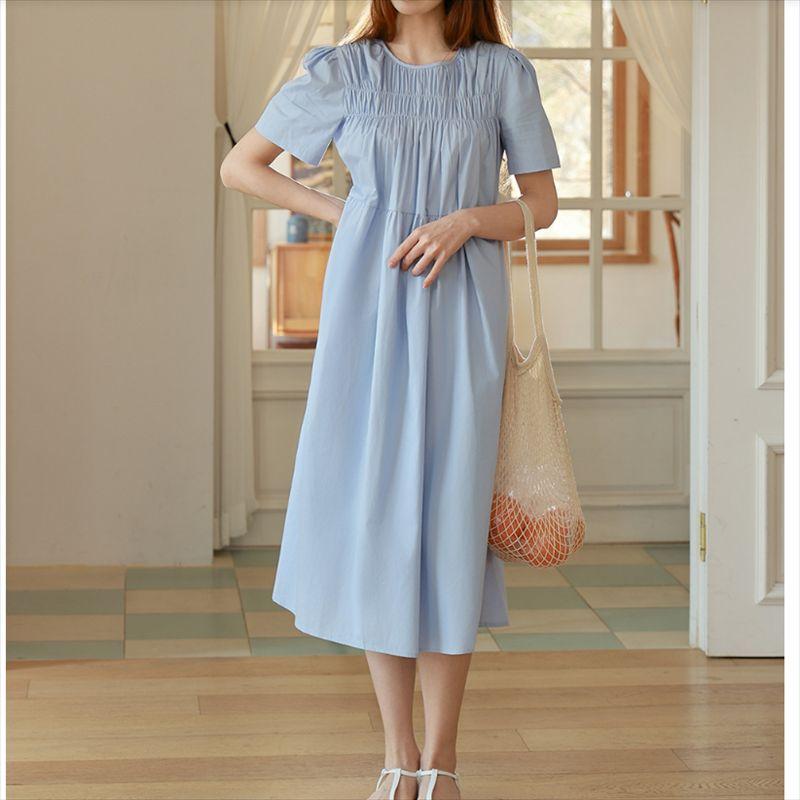 Women Big Size L-4XL Summer Casual Ladies Loose Dress plus Size Skirt