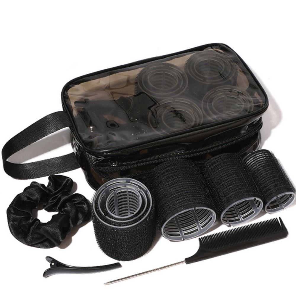 35Pcs 3 Sizes Rollers Curly Hair Roller Black Hair Curlers for Women  Hair Styling Tool