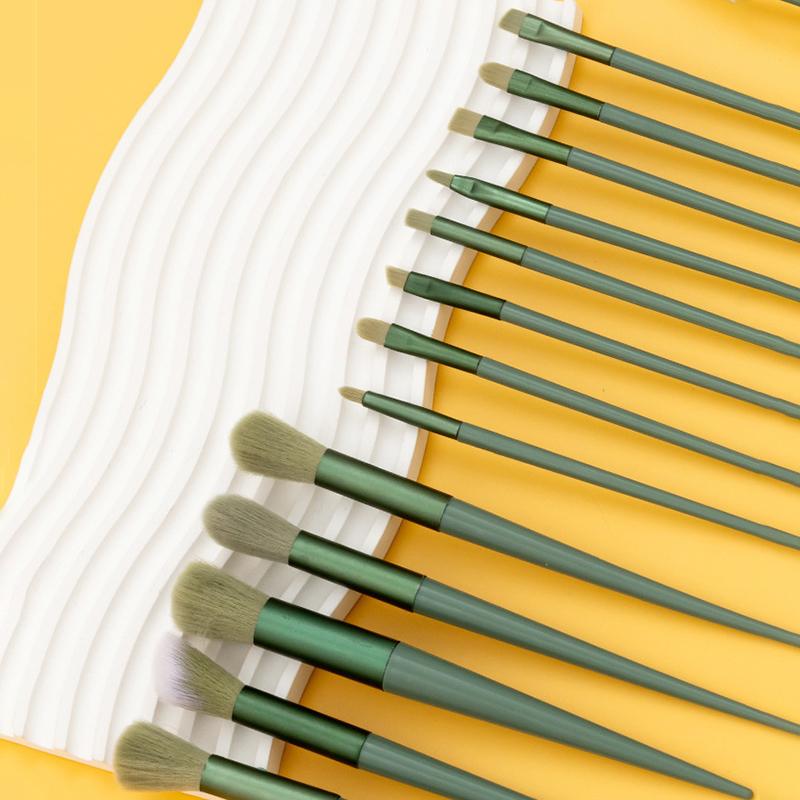 13 ks Sada štětců na make-up Přenosné Měkké štětiny Štětec na pudr Štětec na oční stíny Kompletní sada nástrojů na make-up