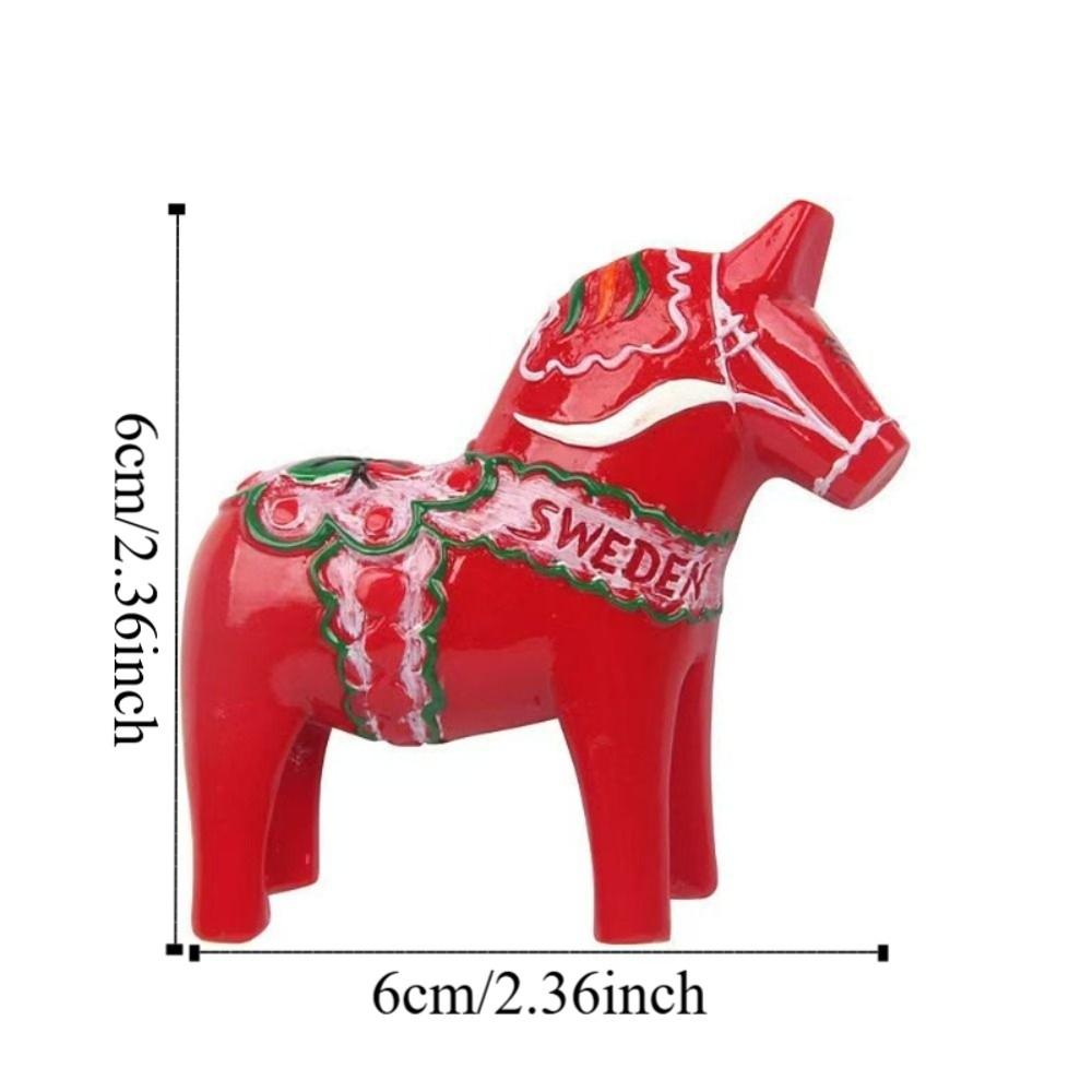 3 Adet Reçine Midilli Buzdolabı Mıknatıslı Çıkartmalar Yılbaşı Zarif 3D At Buzdolabı Çıkartmaları Ev Kendin Yap Dekorasyon Buzdolabı Dekorasyonu