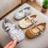 2026Spring new style pearl girls' French Mary Jane shoes, soft-soled ballet granny shoes, trendy little princess shoes