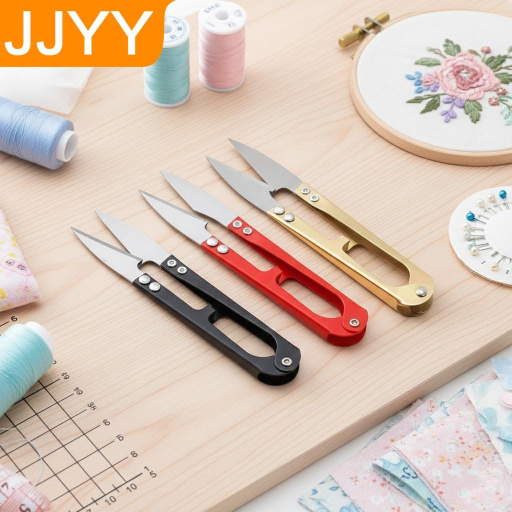 Multifunctional Sewing Scissors with Plastic Handle for DIY Dressmaking Fabric Cutting Craft Projects Tailor Tool