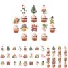 Christmas Cake Decoration Flags Set With Vintage Design For Holiday Parties