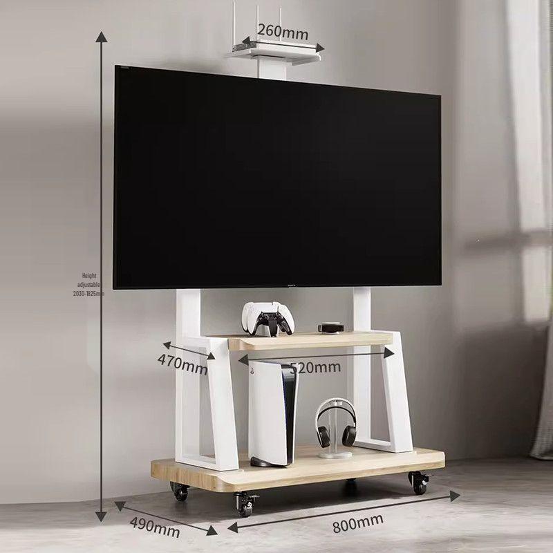 Floor-Standing TV Stand with Wheels for 55-120 Inch Screens