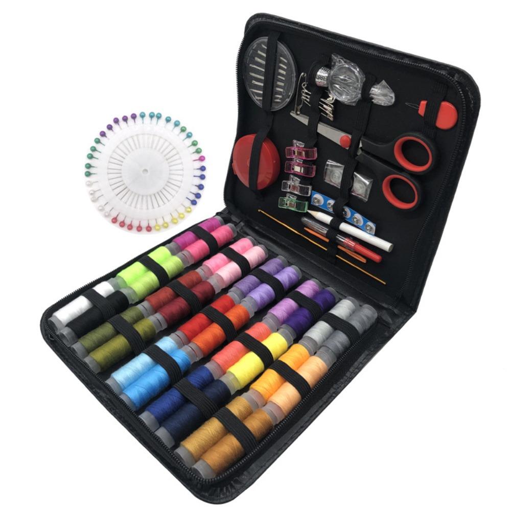 Set Kit Cucito Casa Viaggio Fai da Te Strumenti Cucito Portatili Scatola Cucito Multifunzione per Casa