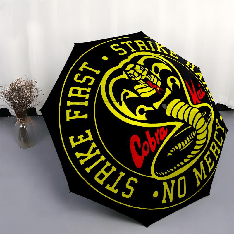 Cobra Kai, Karate Kid Automatic Opening and Closing, 8 rib Structure Portable Umbrella, Suitable for Men and Women in All Seasons  Perfect G