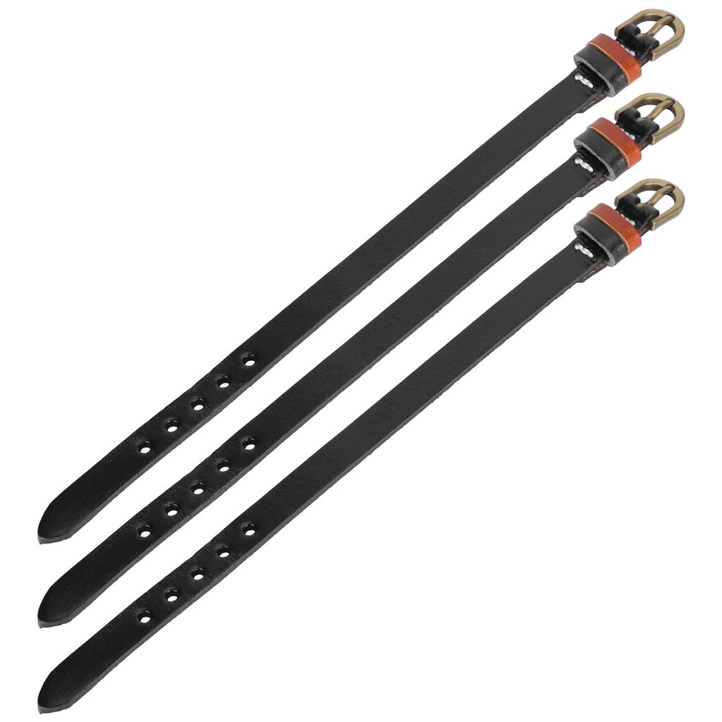 3 stk Ekte Lærarmbånd Punk Vintage Armbånd Hånddekorasjon for Studenter