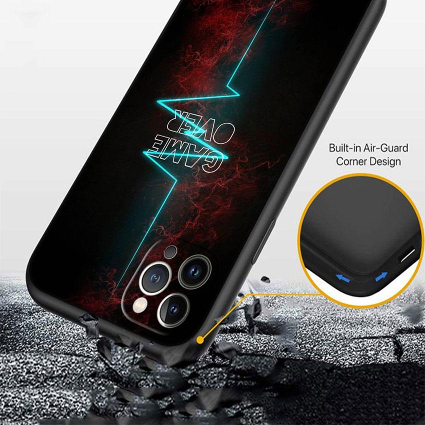 BF64 Game Over Soft Shell Phone Case for Samsung Galaxy S20 S21 S22 Ultra FE + Plus A21S A22 A24 A25 A26 A30 A30S A31