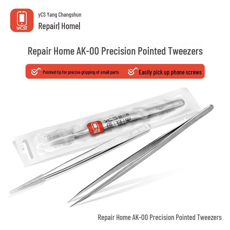 

YCS High Precision Hand-Polished AK-00 Repair Tweezers for Mobile Phones