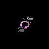 Unisex Silicone Pointed Nose Rings U Shape Nose Rings Studs Luminous Jewelry