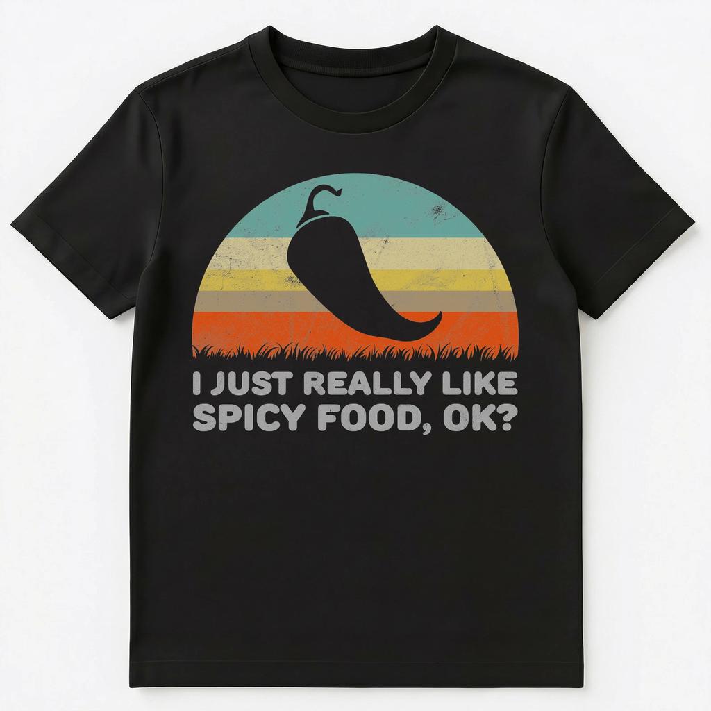 I Just Really Like Spicy Food Ok Funny Unisex T-Shirt