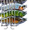 1/3/5Pcs 10CM/15.5G Bionic Multi-Jointed Fishing Lure Long Casting 7-Section Swimbait Hard Artificial Bait Freshwater Saltwater Fishing Accessories