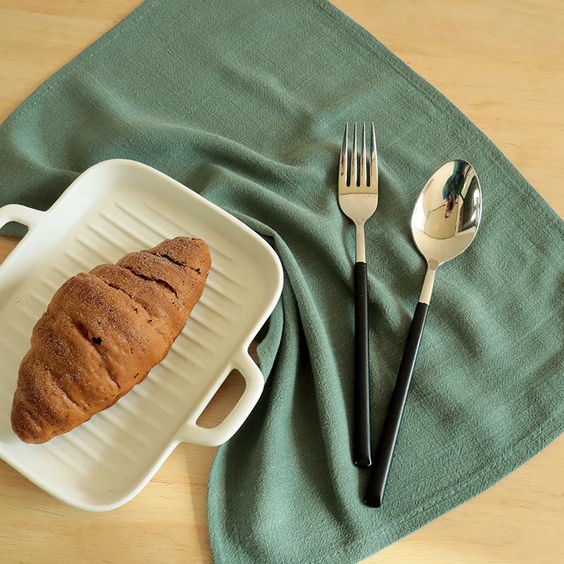 Cotton Linen Napkin Wine Glass Cloth - Kitchen Towel and Placemat Set