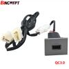 12V/24V Car USB Charger PD Quick Charge QC3.0 Auto Phone Charging Adapter Button For Ford Focus 2 MK2 2009 2010 2011 Accessories