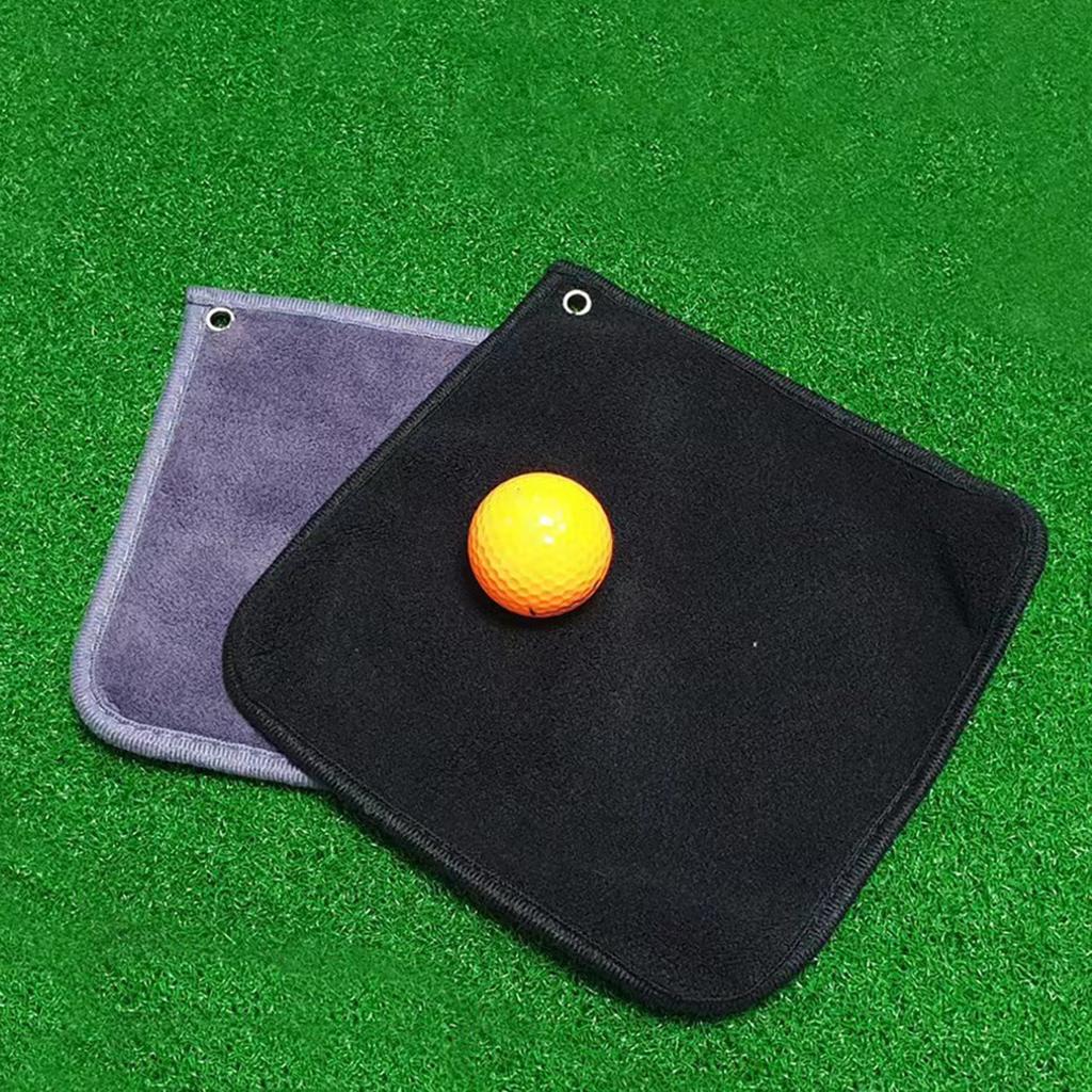 Golf Towel Cleaning Cloth Golf Ball Towel with Buckle Clip Golf Towel for Golf Bag Golf Course Exercise Yoga Camping Gym