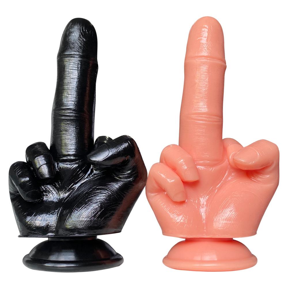 Large Middle Finger Shaped Manual Penis Adult Sex Toys for women Prosthetic Penis