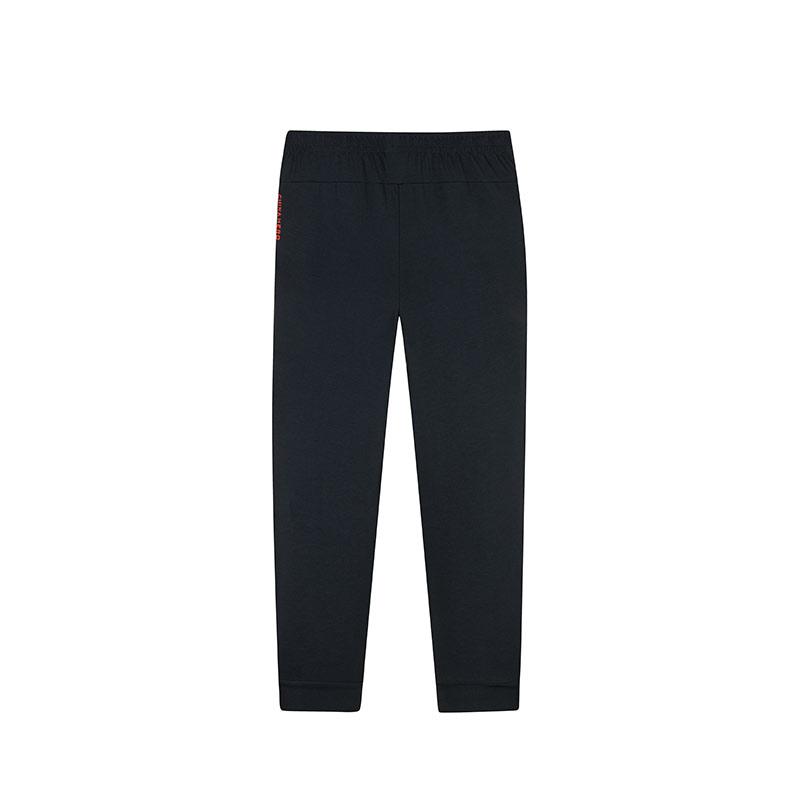 Anta Training Series Solid Color Mid-Rise Comfortable Breathable Straight Leg Casual Pants Women bottoms Black 162437301-1