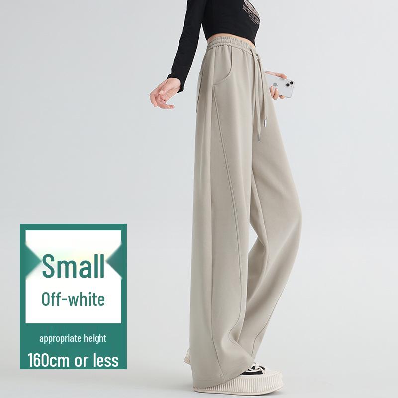 Banana Wide-Leg Women's Fleece-Lined Sweatpants - Autumn Winter 2025 Collection: Thick, Warm, Straight-Leg Pants.