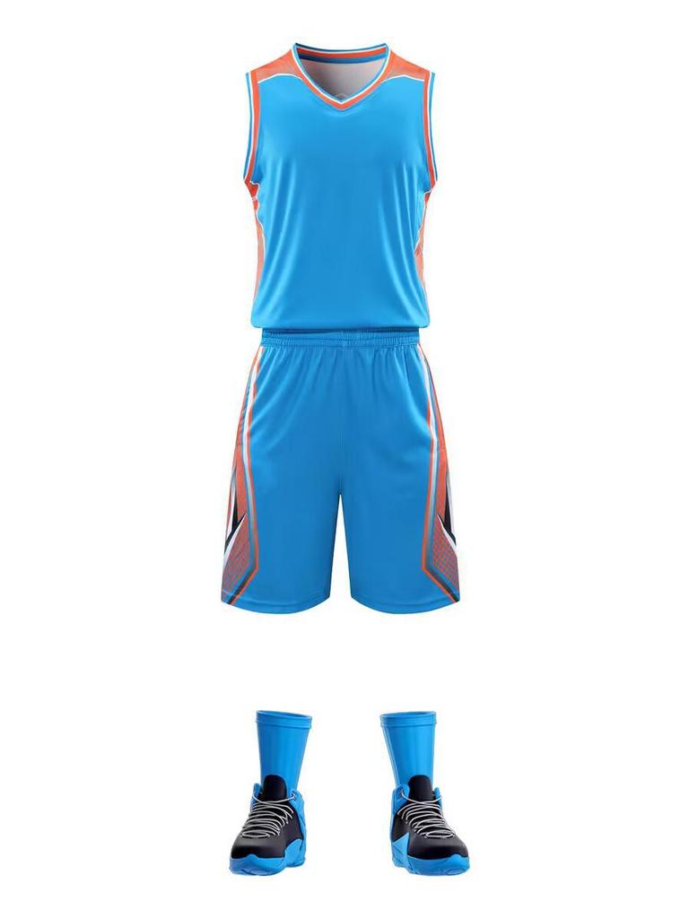 Custom Printed Plus Size Basketball Uniform Set - Men's Team Sports Jerseys