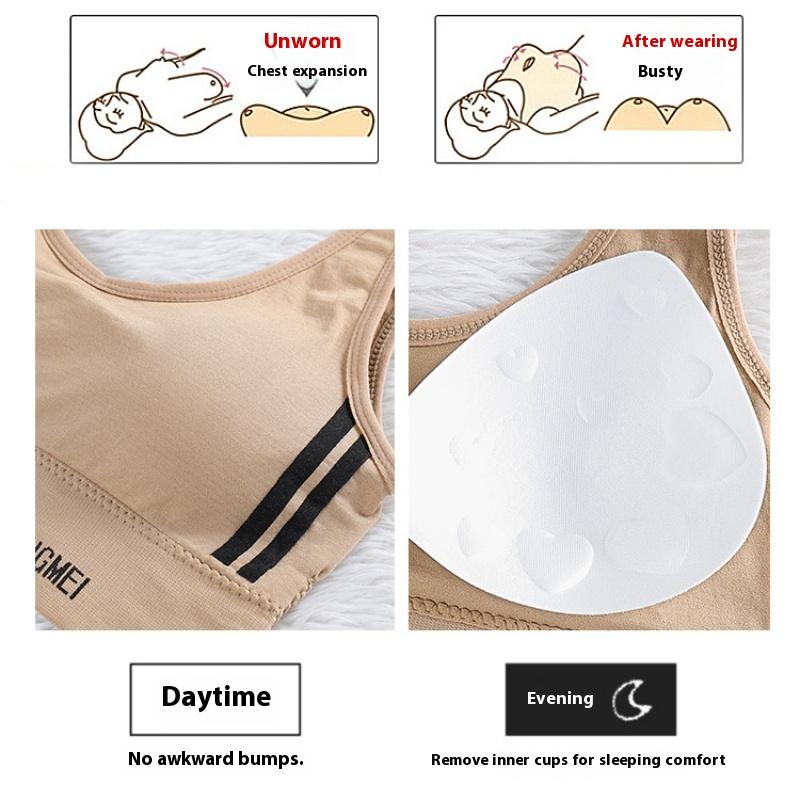 Women's M Letter Sling Beautiful Back Tank Top Removable Pad Underwear Sports Yoga Bottoming Bra M-2XL 50-80KG