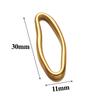 5pcs Stainless Steel Irregular Oval Charms Pendant for DIY Jewelry Findings Earrings Making Necklace Connector Bracelet Supplies