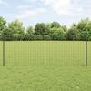 VidaXL Euro Fence with 5 U-Posts Grey 0.8x10 M Steel 3336131