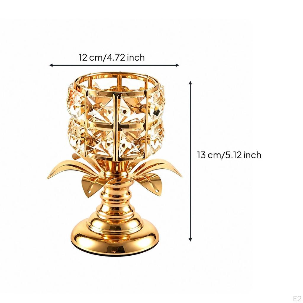 Caged Candle Holder with Leaf Accents | Ornamental, Freestanding, Iron