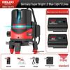 DELIXI High Precision Green & Blue Light Laser Level (2 & 5 Line) for Outdoor Use