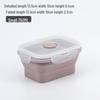 Collapsible Silicone Lunch Box Set: Microwave Steaming, Fresh-Keeping, 4-Piece Bento for Office & Picnic