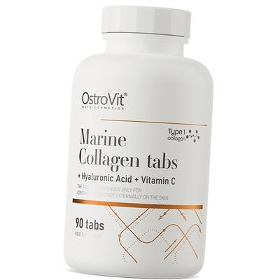 Mořský kolagen a Kyselina hyaluronová, Marine Collagen + Hyaluronic Acid and Vitamin C Tabs, (68250009)