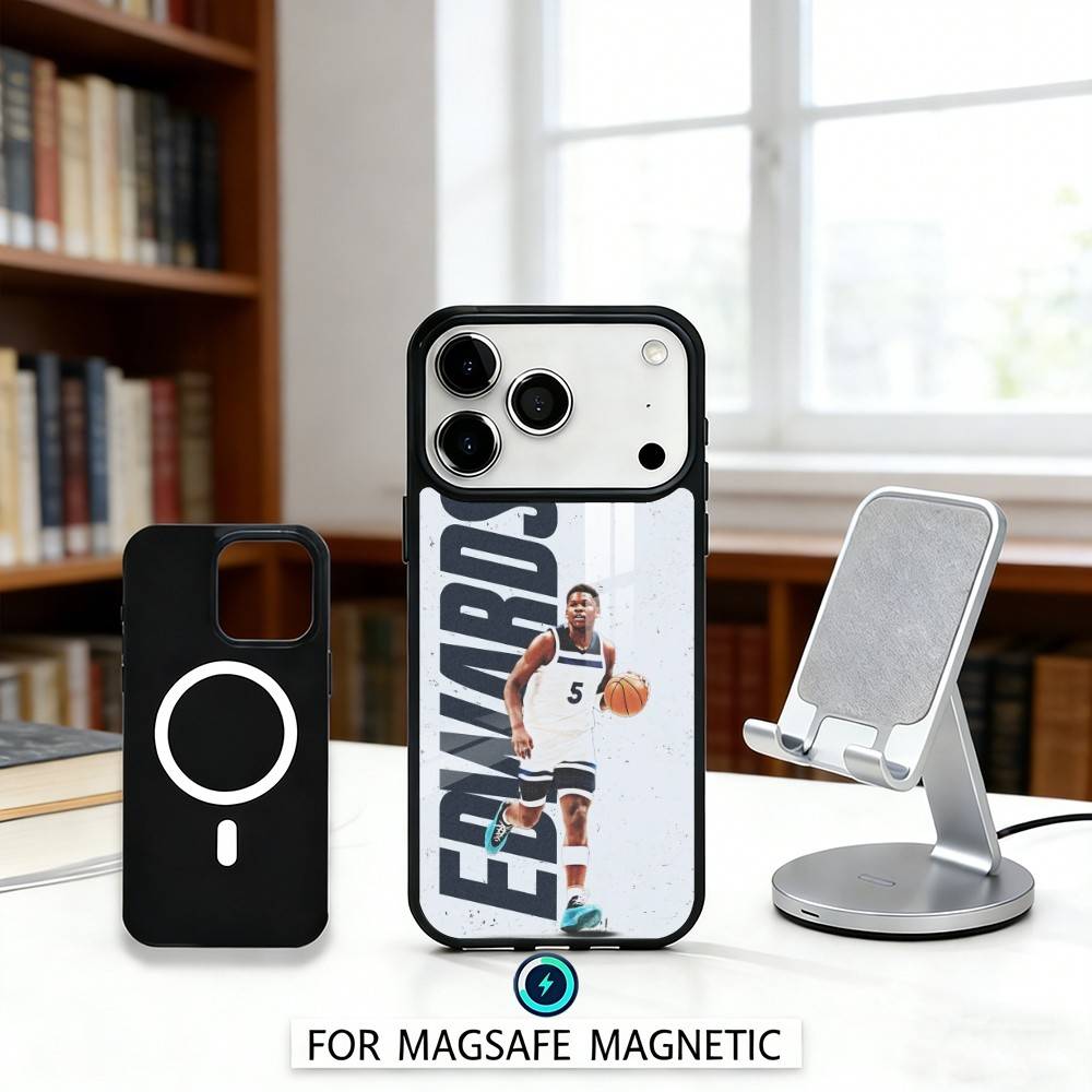 

A-Anthony E-Edwards B-Basketball Phone Case For iPhone 17,16,15,14,13,12,Pro,Max For Magsafe Magnetic Wireless Charging iPhone14PROMAX