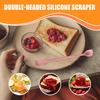 Silicone Double-headed Jam Scraper Kitchen Stirring Stick Spoon Reusable Delicious Spatula for Scraping Cream Jam Baking Tool