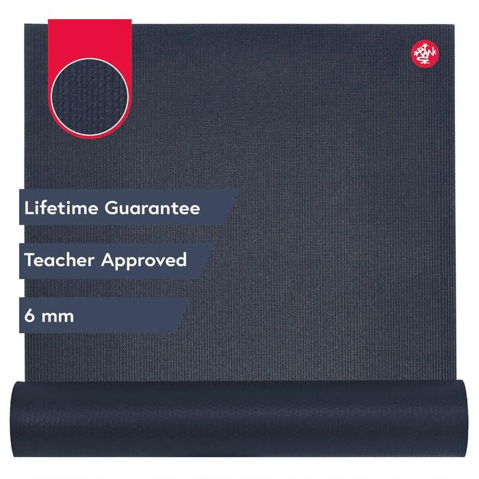 Manduka PRO Yoga Mat Large 6mm PRO71 Midnight 180 cm x 66 cm