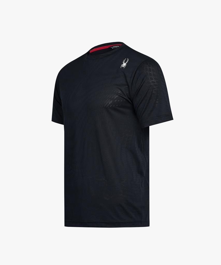 SPYDER Men'S Functional Jacquard Pattern T-Shirt Spkmcnrs206Mblk