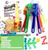 Montessori Magnetic Wands and Bingo Chips Games Color Counting and Sorting Learning Teaching Aids Educational Toys for Children