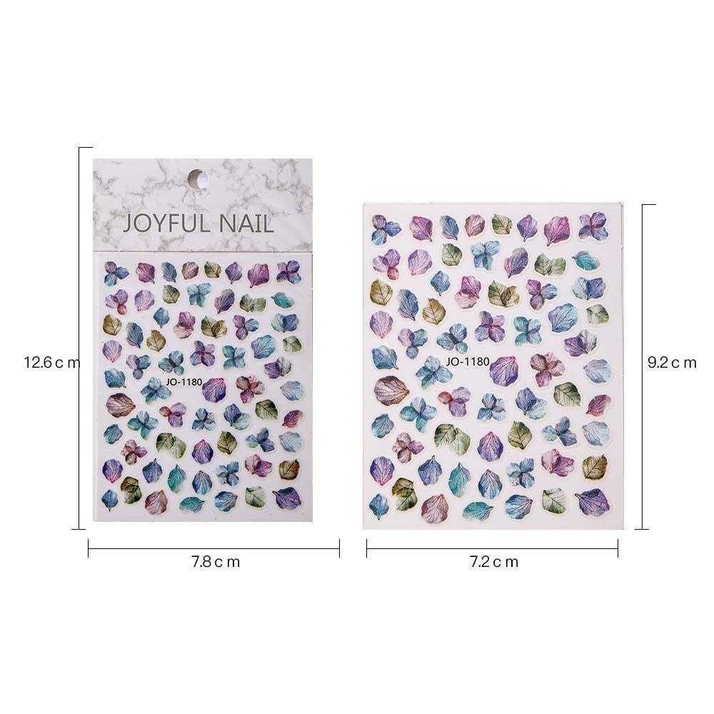 Nail Accessories Laser Flowers Nail Decals Manicure Ornaments Flowers Nail Decorations Girls