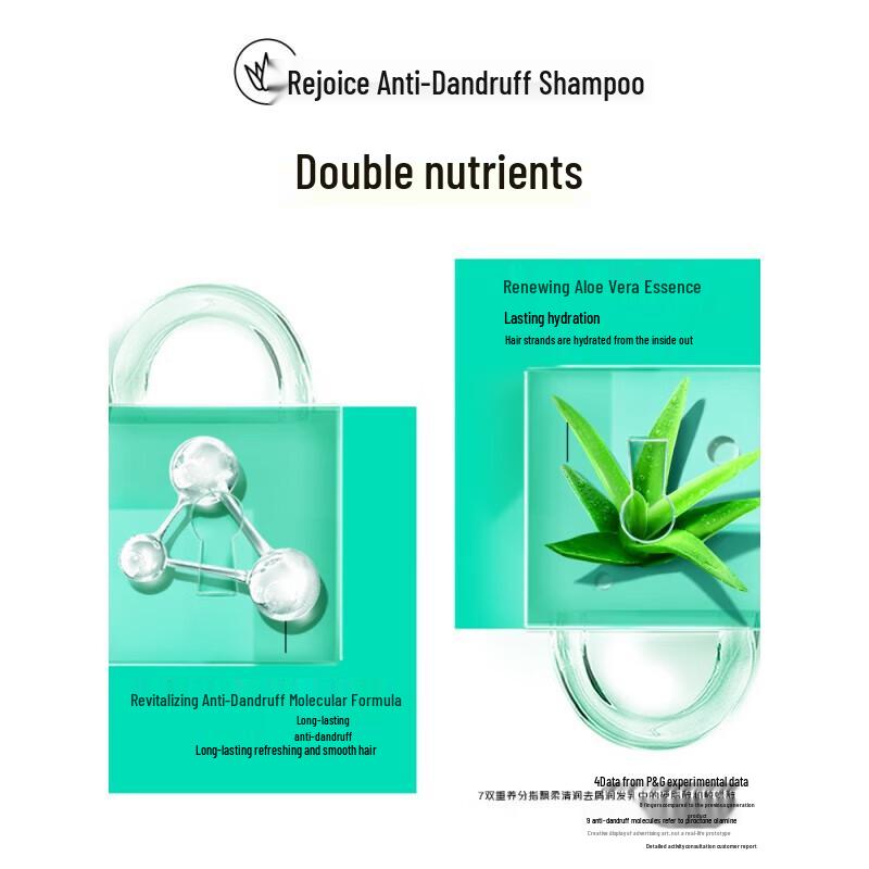 Rejoice Moisturizing Anti-Dandruff Shampoo with Aloe Essence (3x500g)