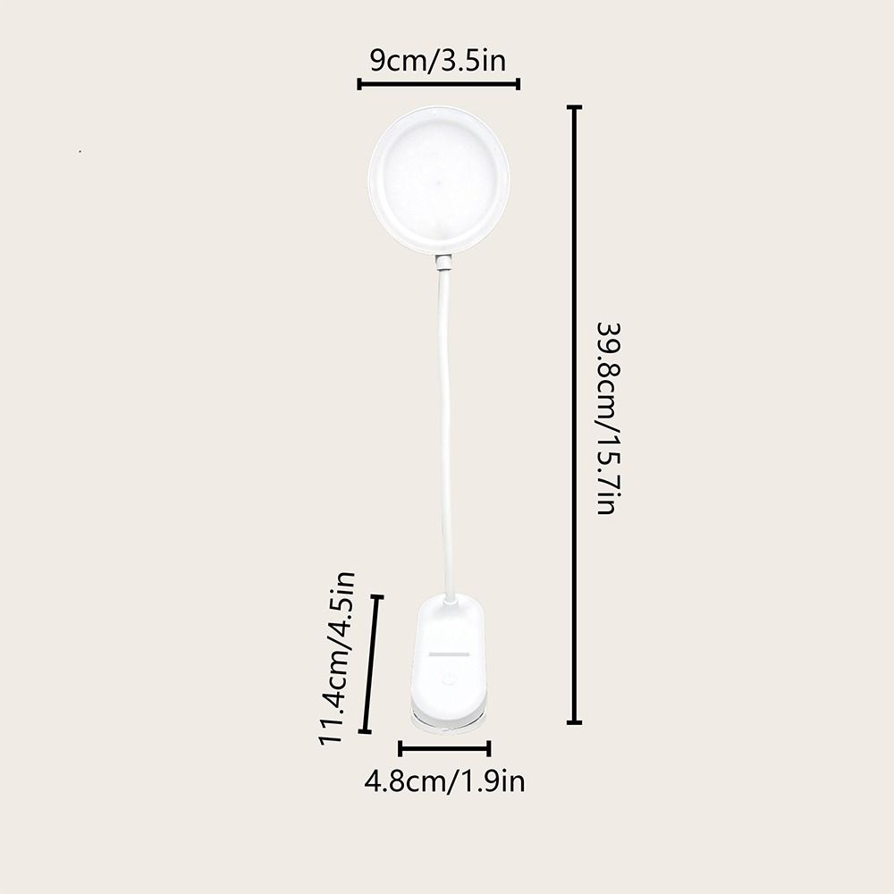 USB Charging Table Lamp With Clip LED Light Creative Reading Night Light  Bed