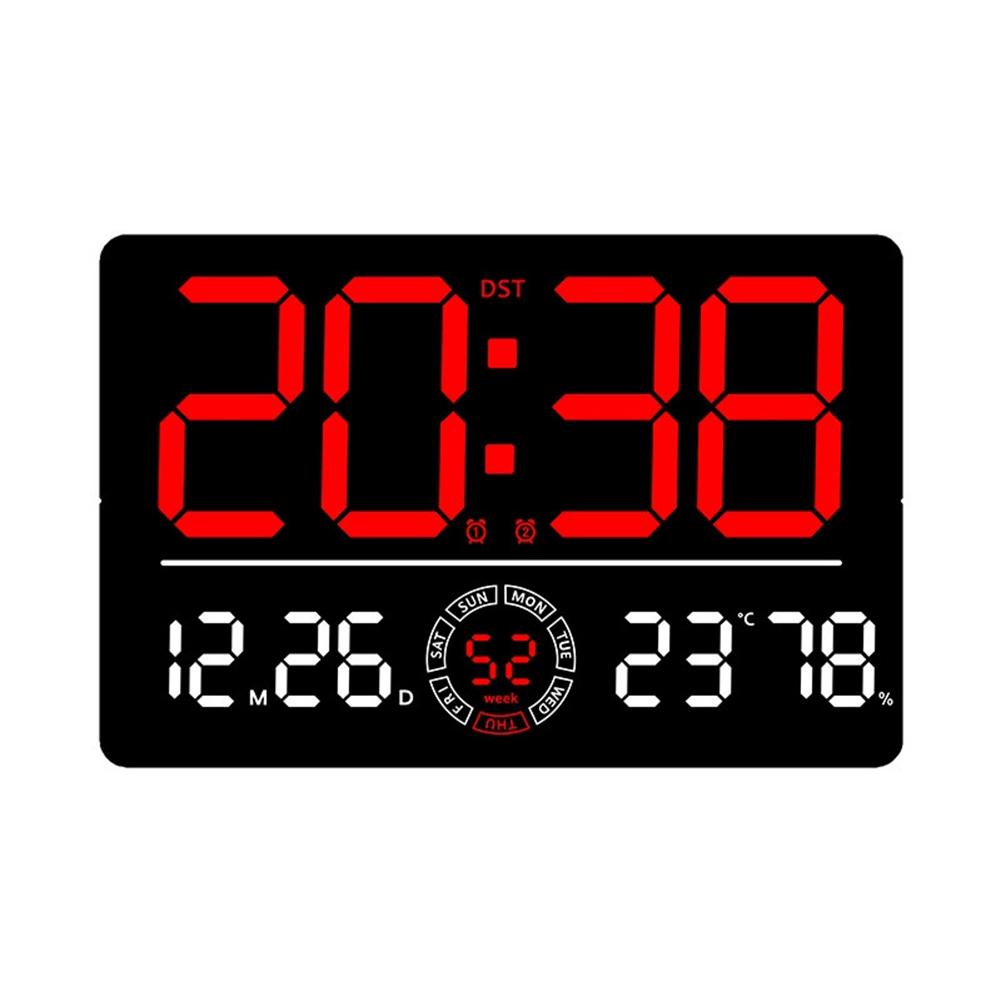A Must Have Modern Decor Item This LED Digital Wall Clock Combines Style And Functionality With Its Comprehensive Display