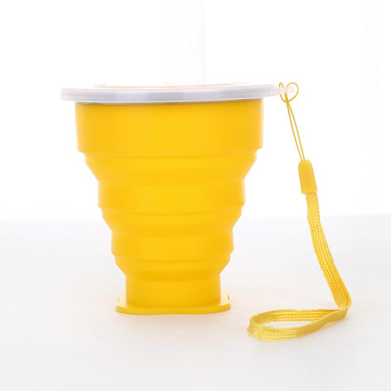 Silicone Foldable Cup with Hook: Versatile Water Cup with Lid