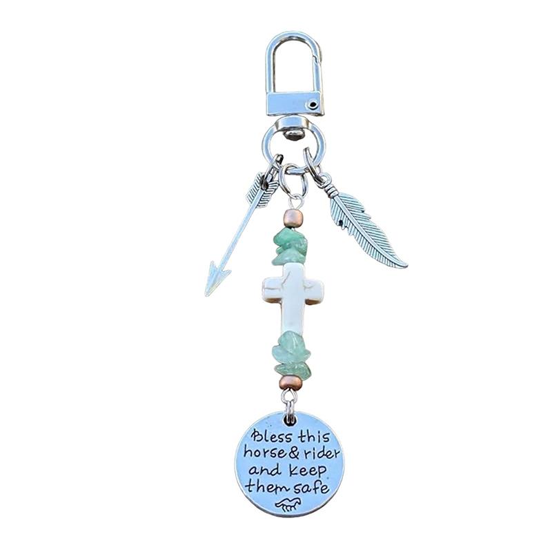 Horse Saddle And Bridle Charm Clip Bless-This Horse And Rider Keep Safe Bridle Saddle Charm Gifts For Horse Rider Room Decor