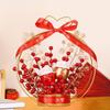 Fake Flower Blessing Bucket Desktop Ornament Chinese Year Decoration Spring Festival Decor for