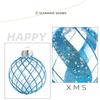 Christmas Ornaments Set 9 Pieces Clear Holiday Decorations Shatterproof Balls Ornaments For Home Family Gathering Dinner