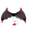 3Pcs/Set Demon Horn Hair Band Halloween Cosplay Props Demon Wings Set  Cosplay Event